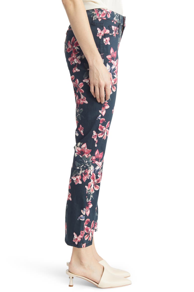 Floral Kick Crop Jeans, Alternate, color, WINTER IRIS