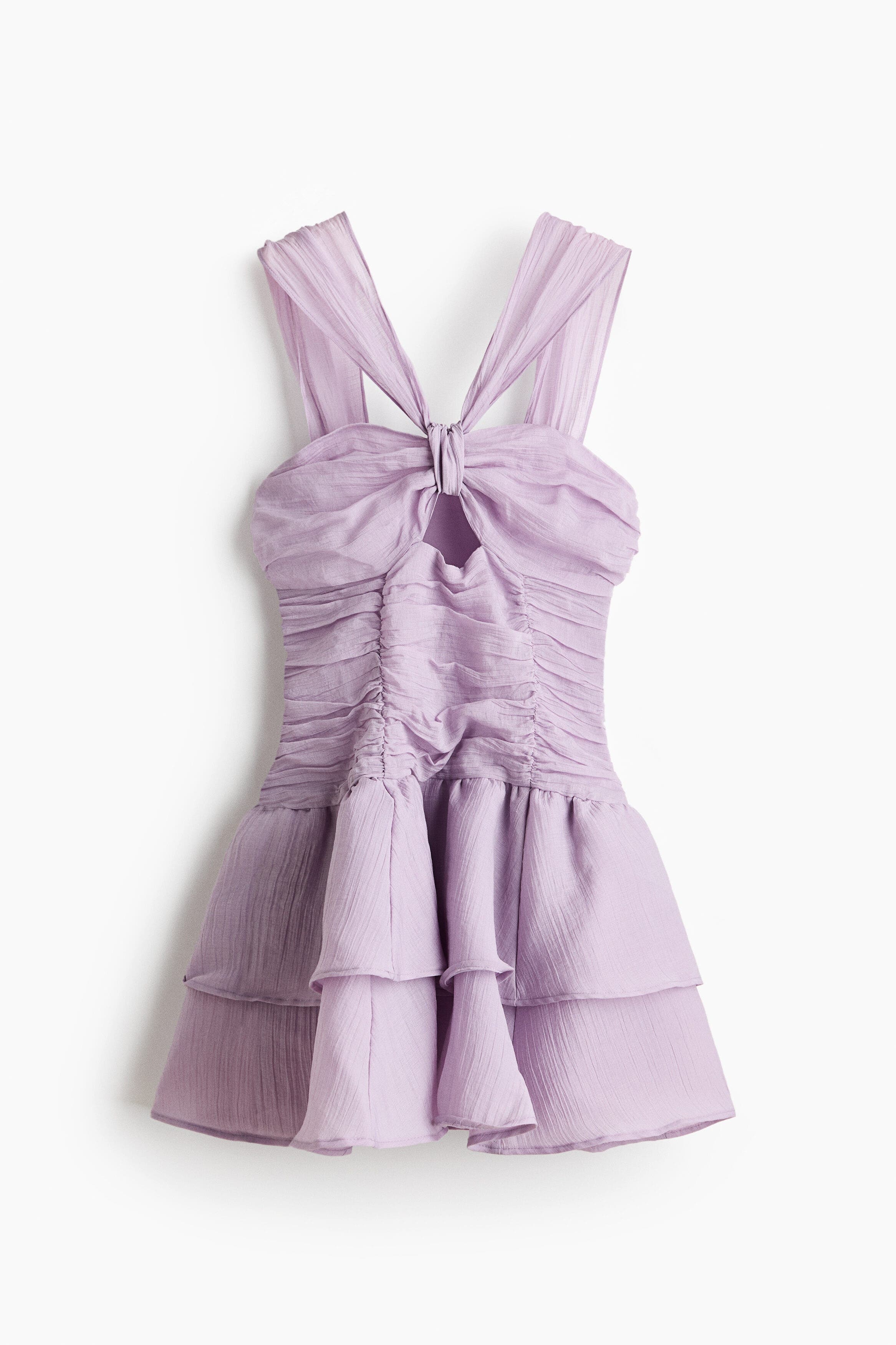Flared-skirt Ruched Dress - image 3