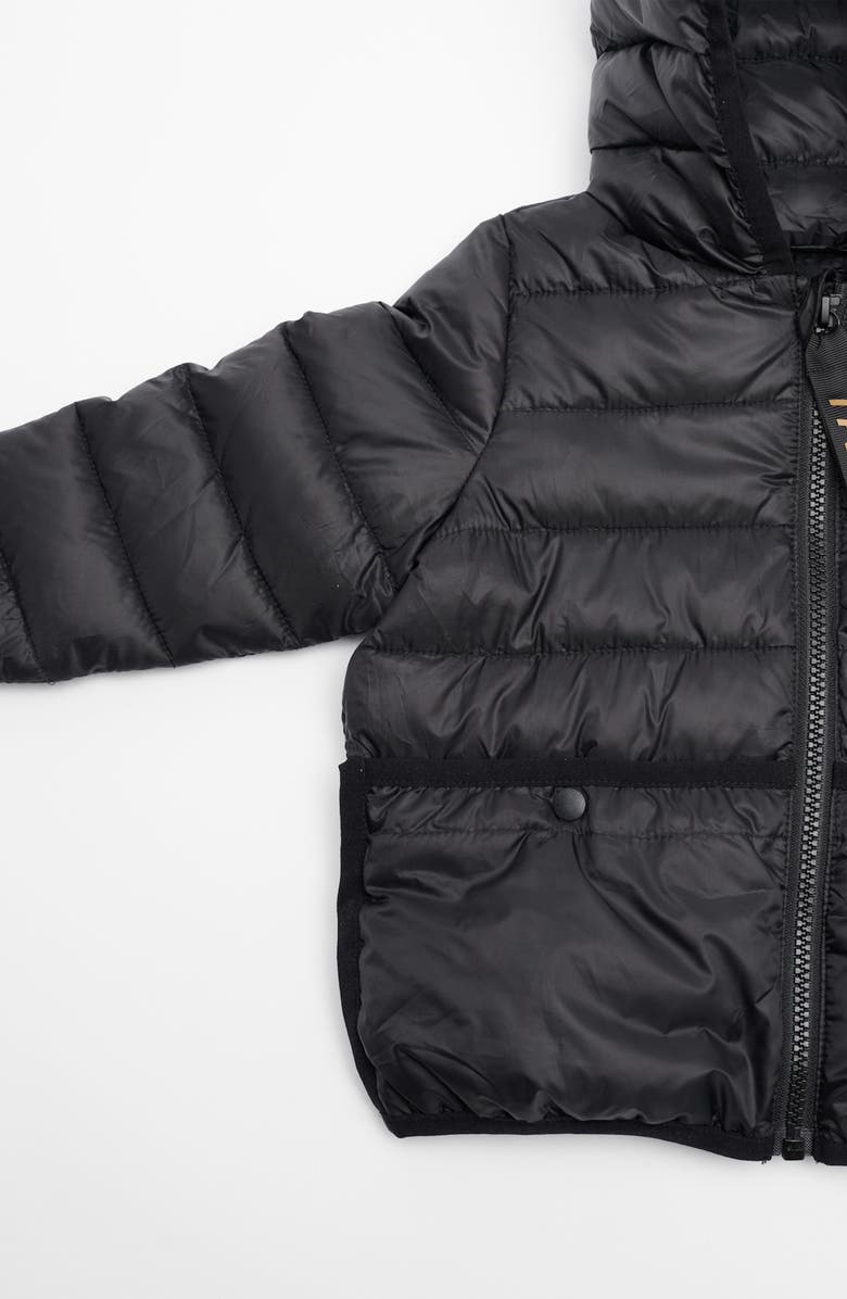 7 A.M. Enfant Kids' Roll Me Packable Puffer Jacket, Alternate, color, Black