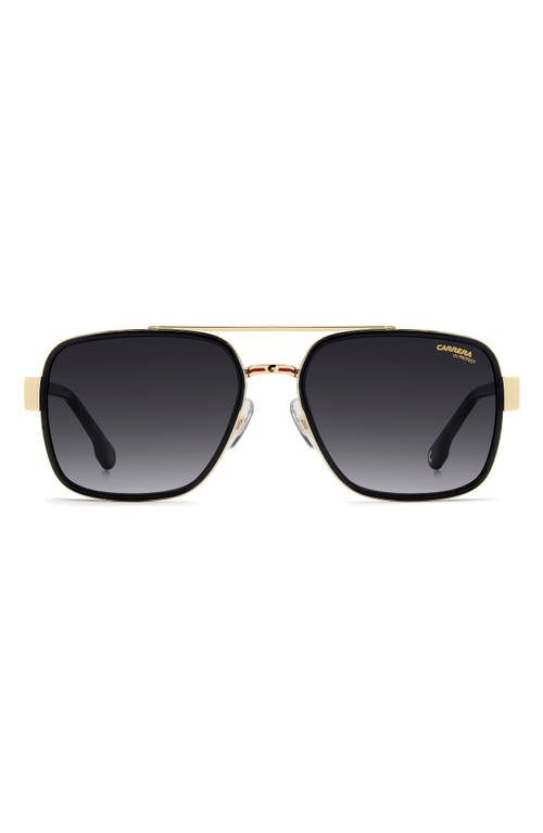 Carrera Eyewear 1092/s 58mm Gradient Rectangular Sunglasses In Black