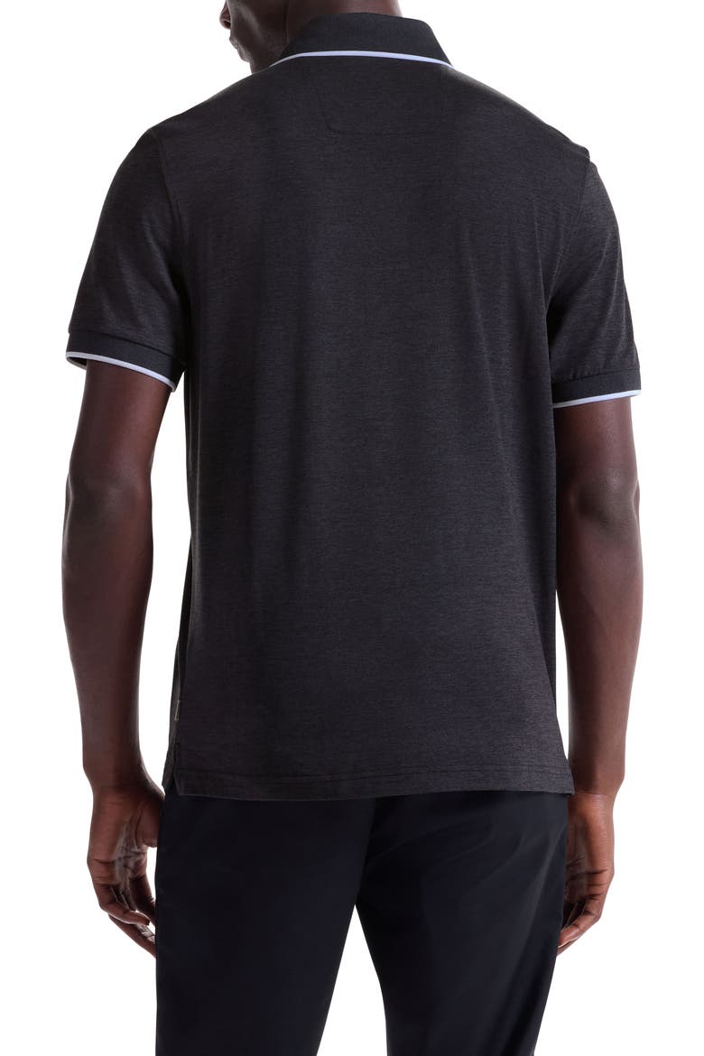 Three-Button Performance Polo, Alternate, color, BLACK