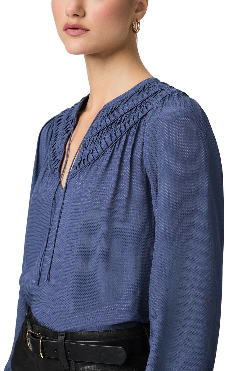 PAIGE Milani Gathered Top, Alternate, color, Pale Sapphire