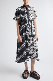 Sacai Pattern Mix Dress