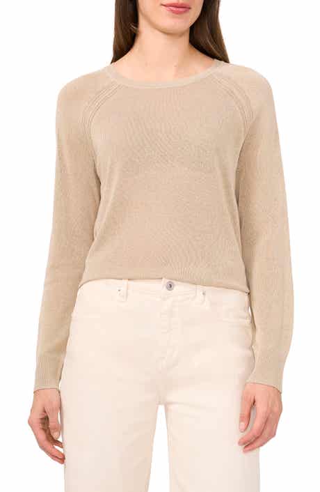 Halogen® Crewneck Raglan Sleeve Sweater