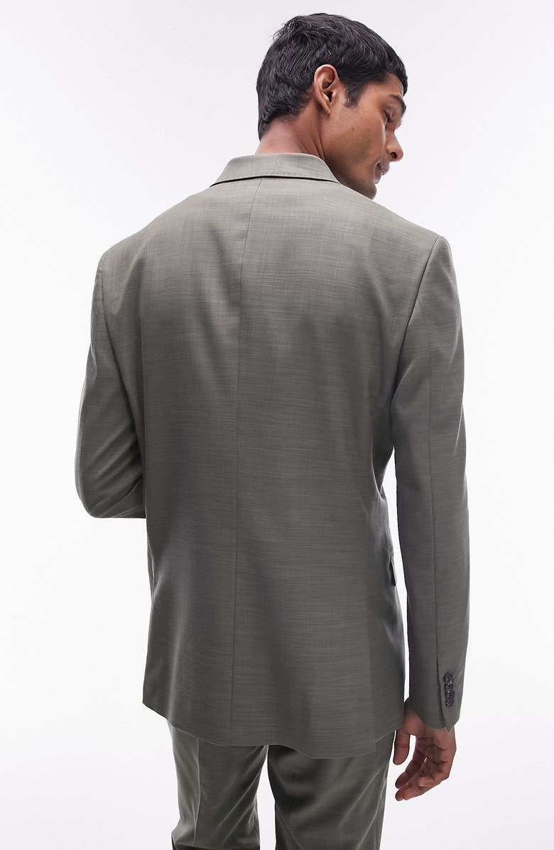 Topman Skinny Fit Double Breasted Sport Coat, Alternate, color, 