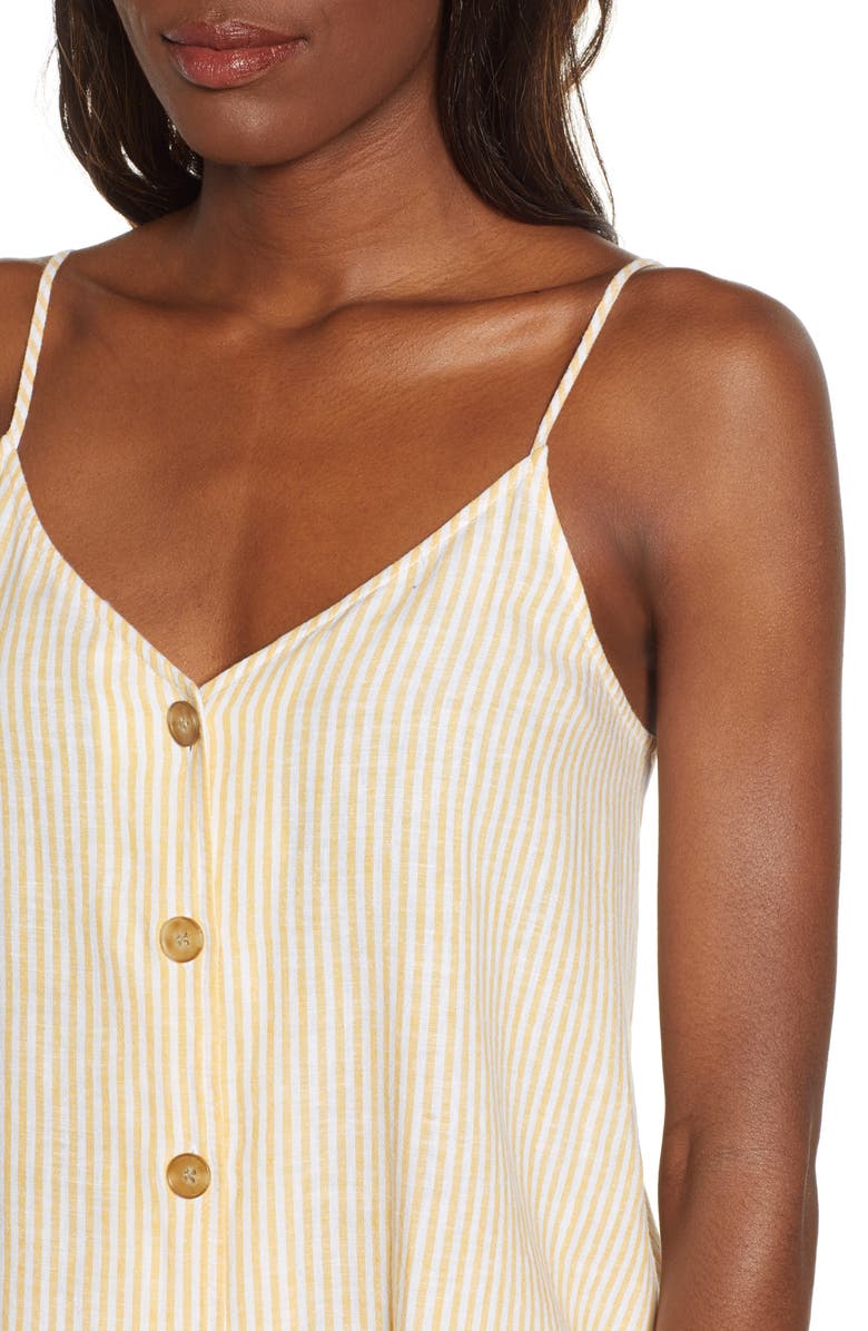 BP. Linen Blend Camisole Top, Alternate, color,