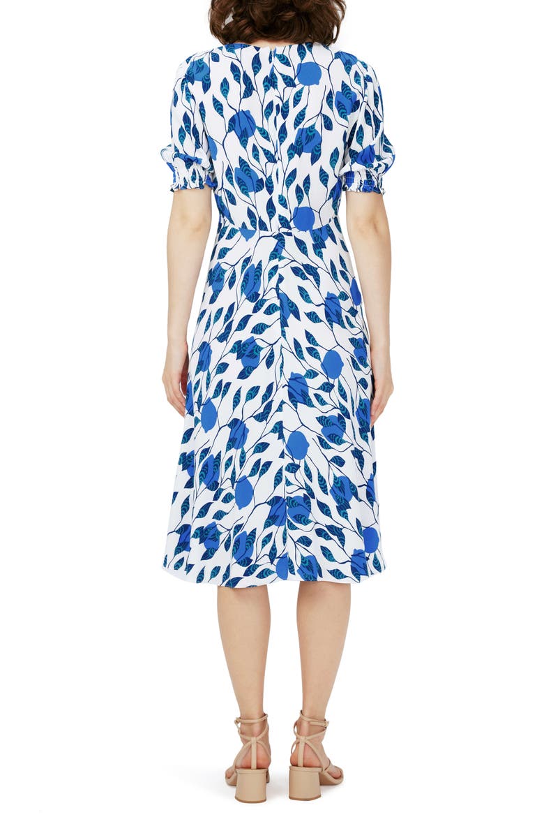Jemma Floral Print Dress, Alternate, color, LANTERN LVS IVORY MD
