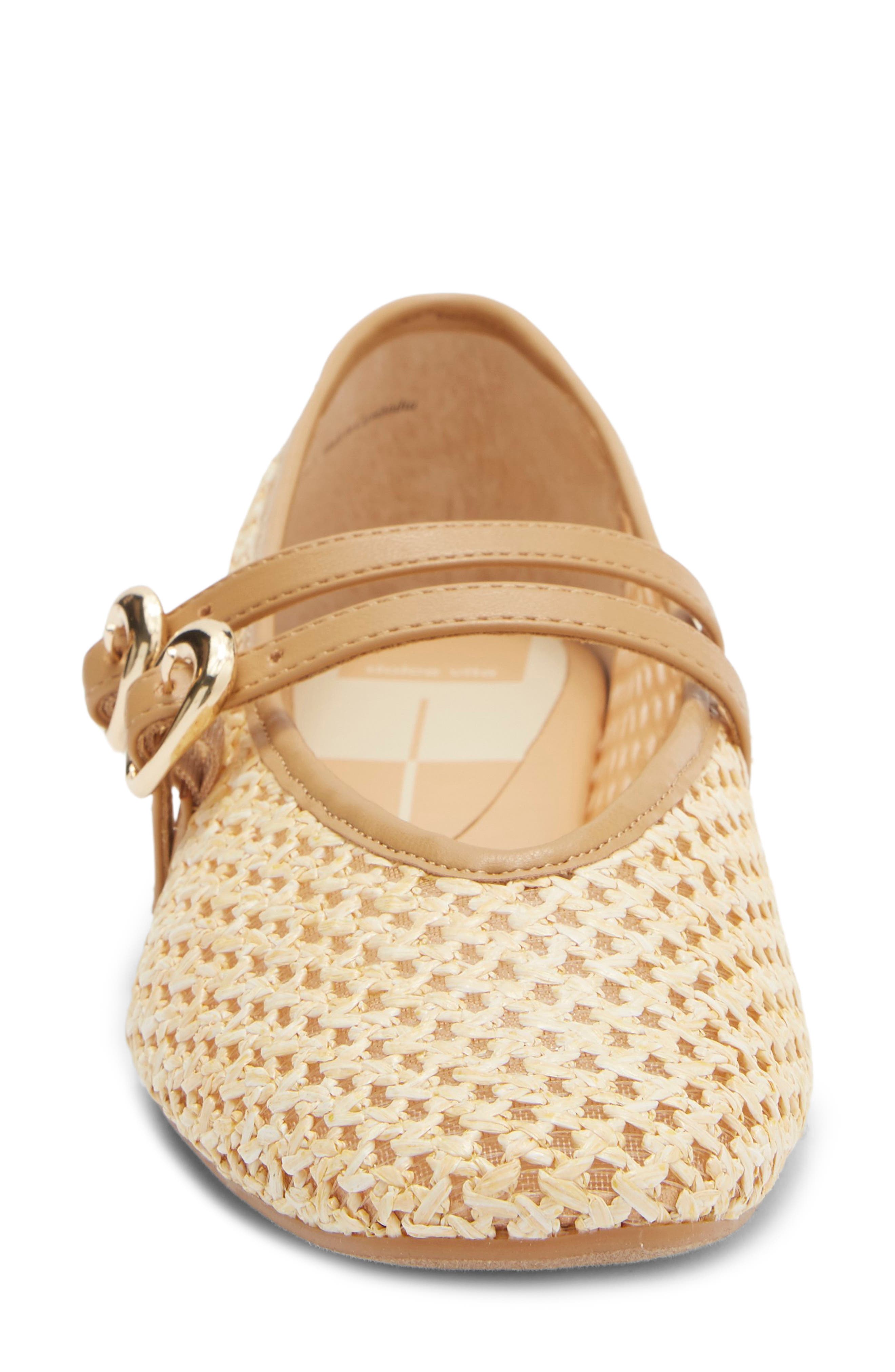 Alenia Woven Mary Jane Flat, Alternate, color, NATURAL RAFFIA