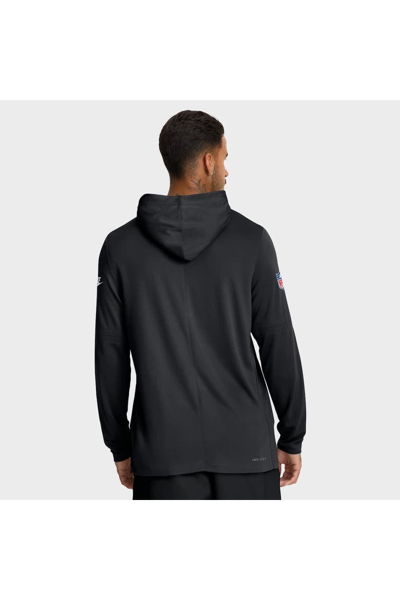 Men's Nike Black New York Jets Alt Pack Pass Accuracy Performance Long Sleeve Hoodie T-Shirt, Alternate, color, Black
