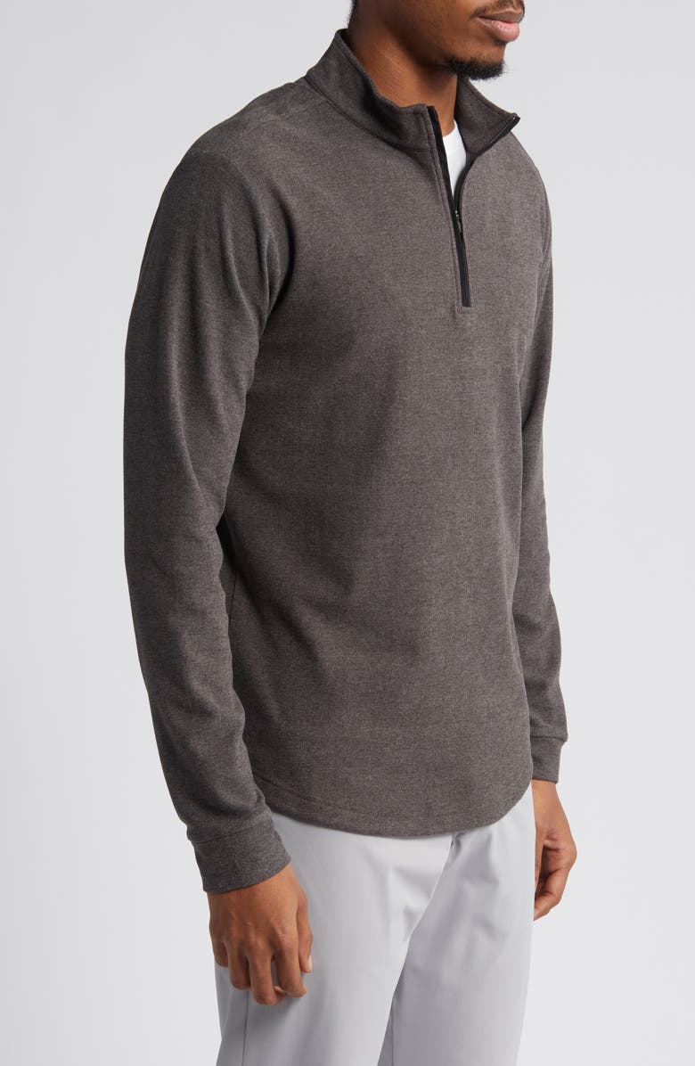 Swannies Emery Quarter Zip Golf Pullover, Alternate, color, Charcoal