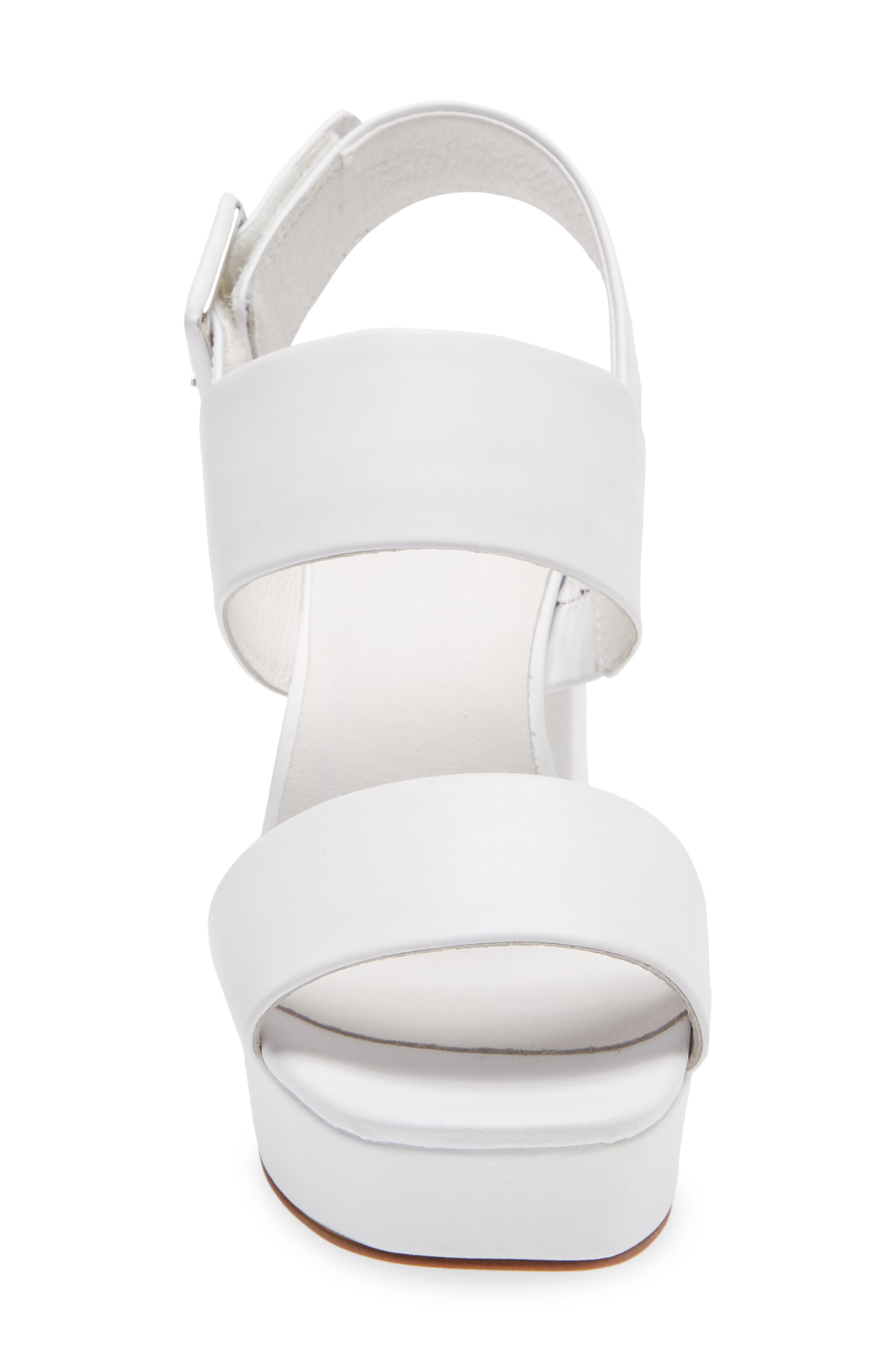 Ammaly Platform Slingback Sandal, Alternate, color, WHITE
