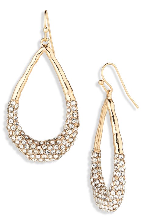 Pavé Teardrop Earrings