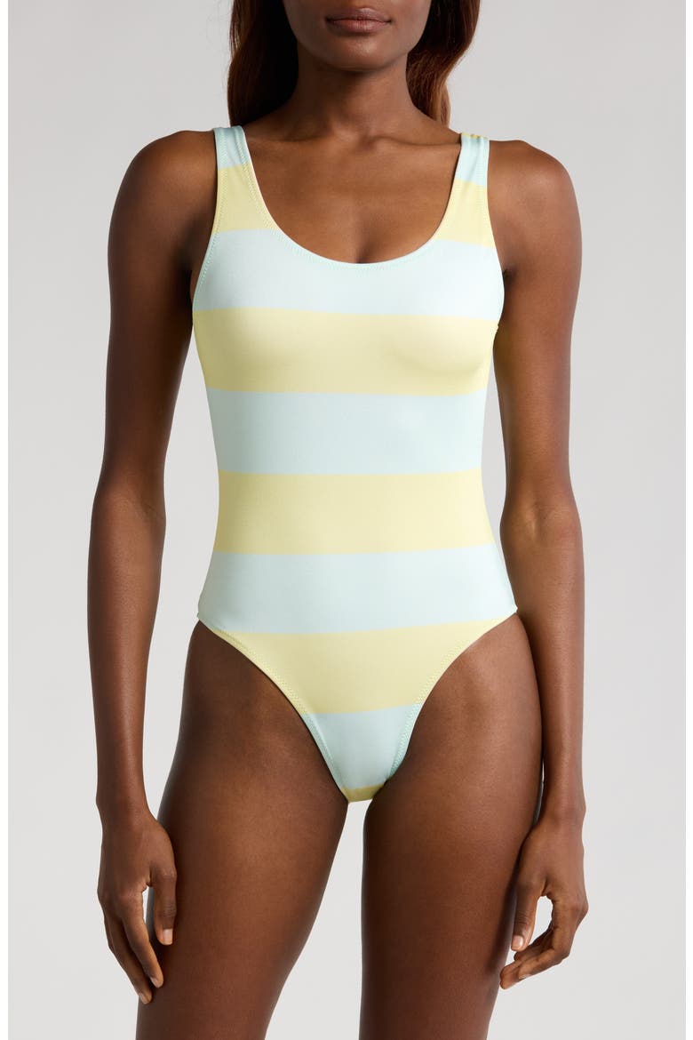 Annemarie Stripe Reversible One-Piece Swimsuit, Alternate, color, GELATO STRIPE