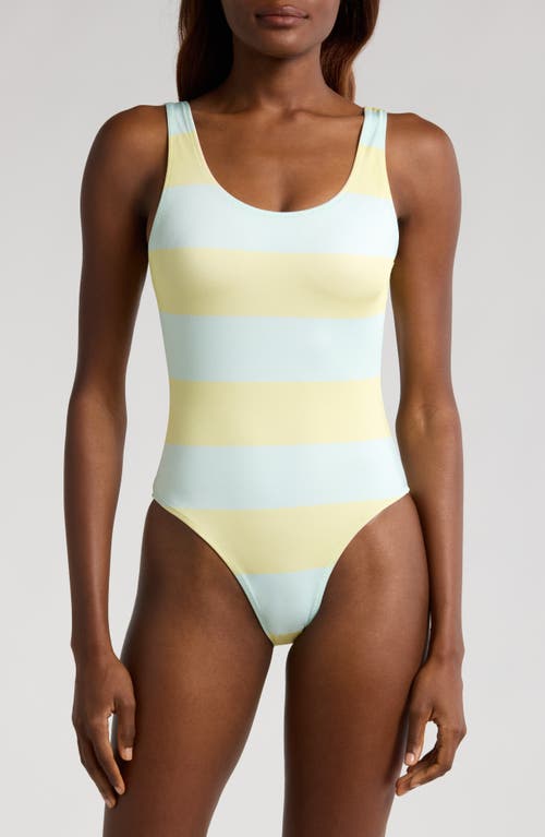 Solid & Striped Annemarie Stripe Reversible One-piece Swimsuit In Gelato Stripe