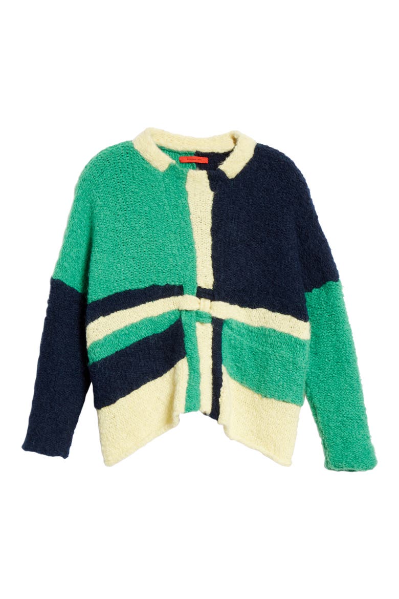 Uni Weave Sweater, Alternate, color, GREEN