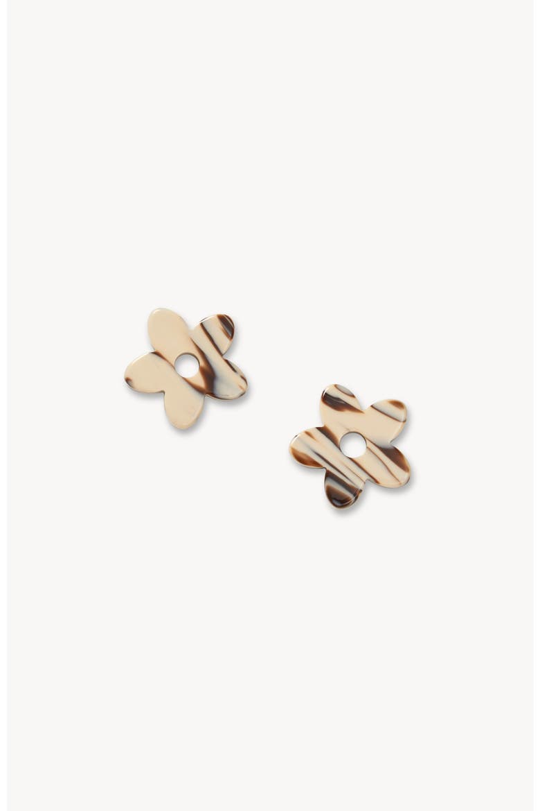 Petite Flower Charms, Main, color, Ganache