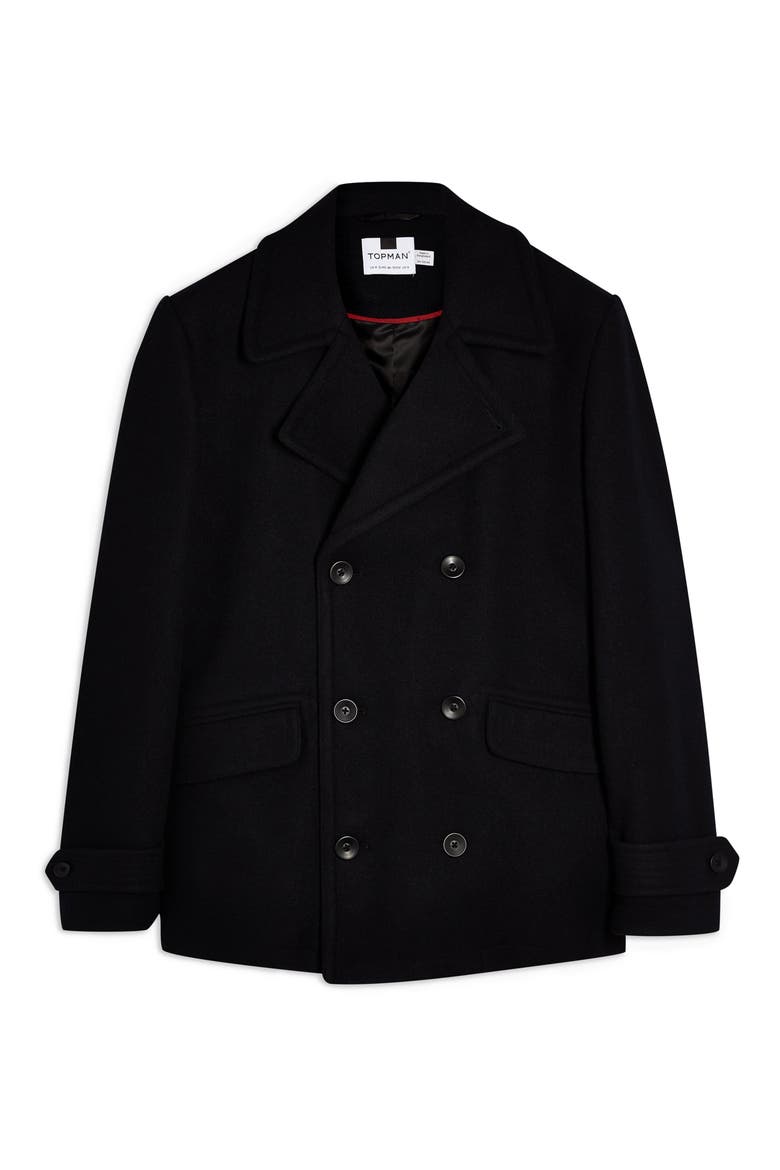 Classic Fit Peacoat, Alternate, color, NAVY BLUE