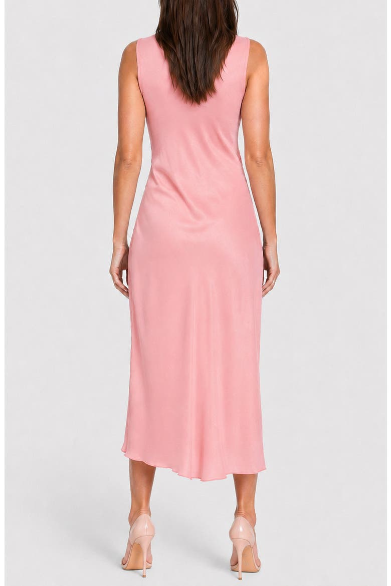 Crepe Satin Cowl Neck Midi Dress, Alternate, color, MAUVE