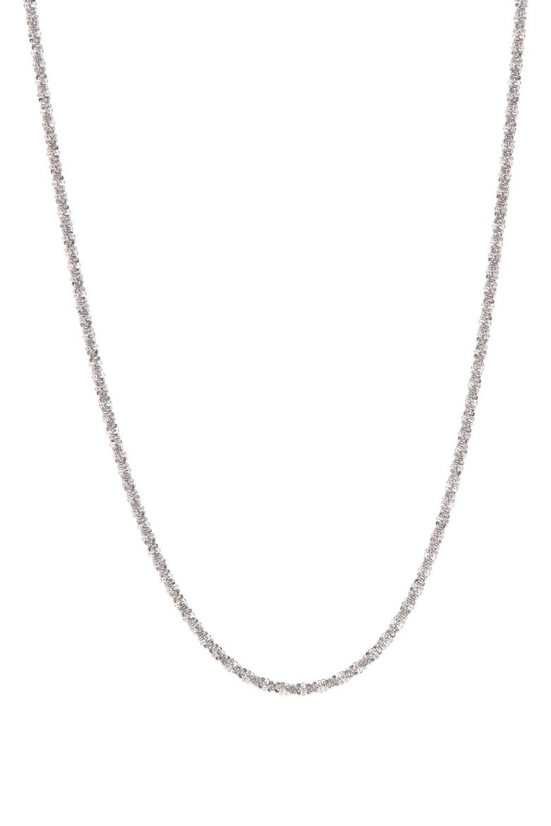 Sterling Silver Twisted Chain Necklace, Main, color, SILVER