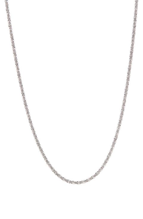 Sterling Silver Twisted Chain Necklace