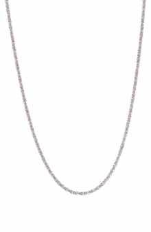 BEST SILVER Sterling Silver Twisted Chain Necklace