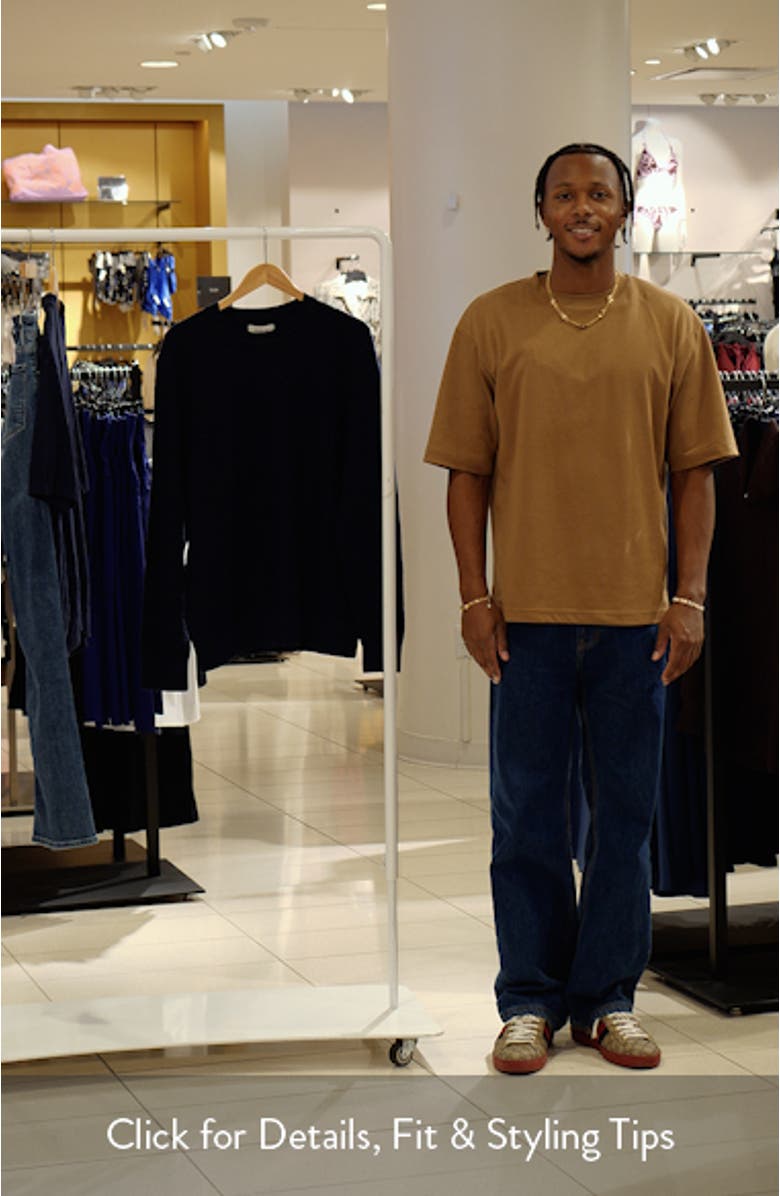 Basketweave Stitch Merino Wool Sweater, sales video thumbnail