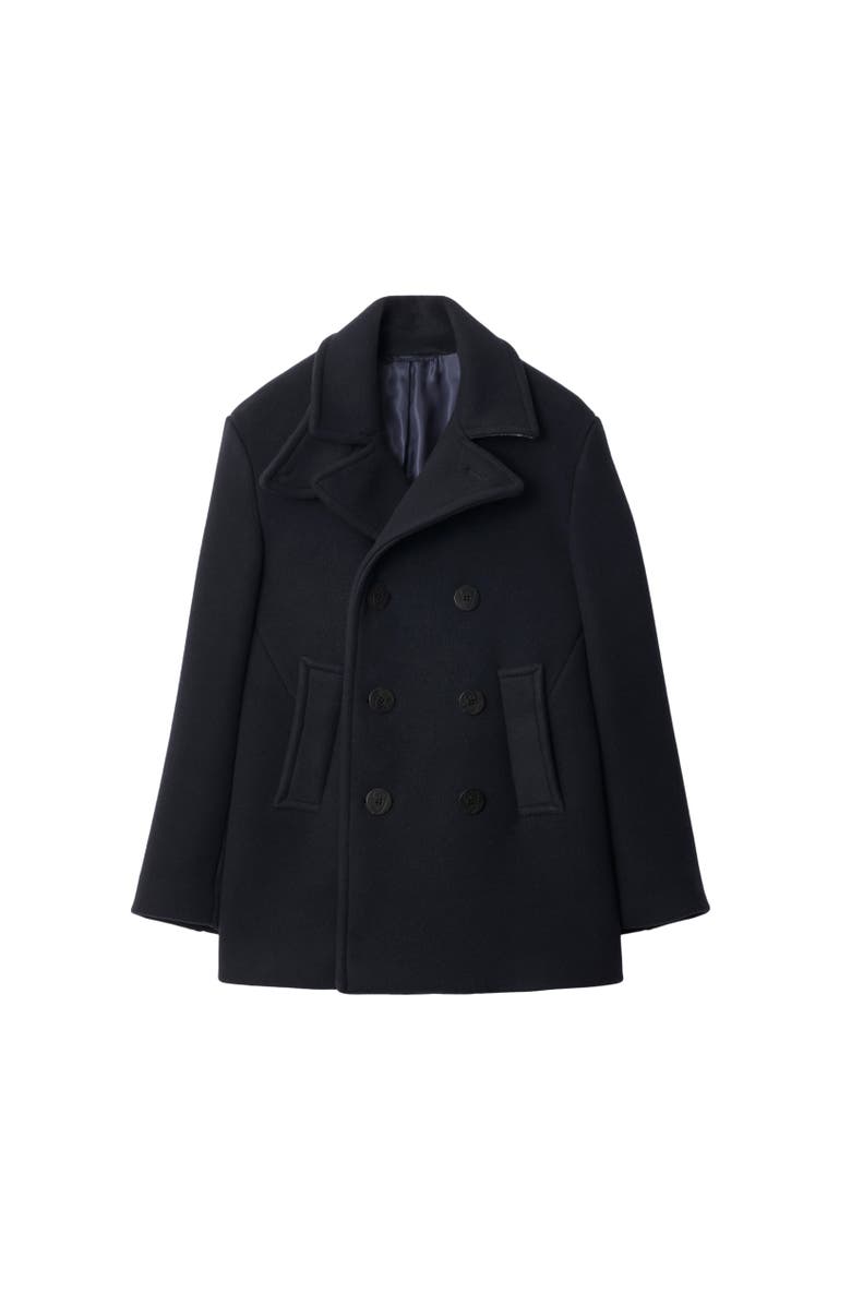 Burberry Wool Pea Coat, Alternate, color, 