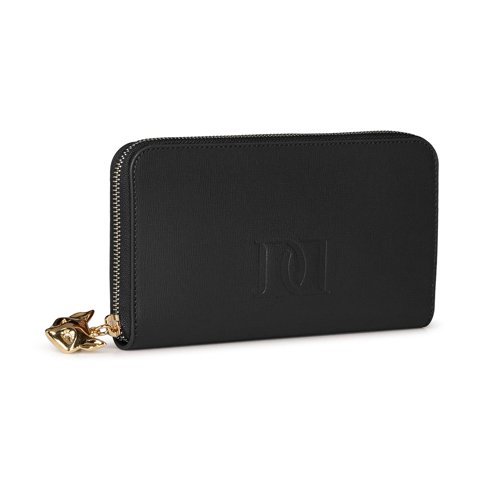 DESERI Paris Clutch, Alternate, color, Black With Strap