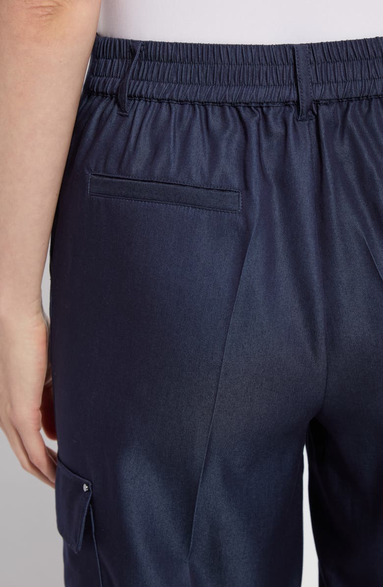 Lysse Monique Tailored Crop Cargo Pants, Alternate, color, Solid Indigo