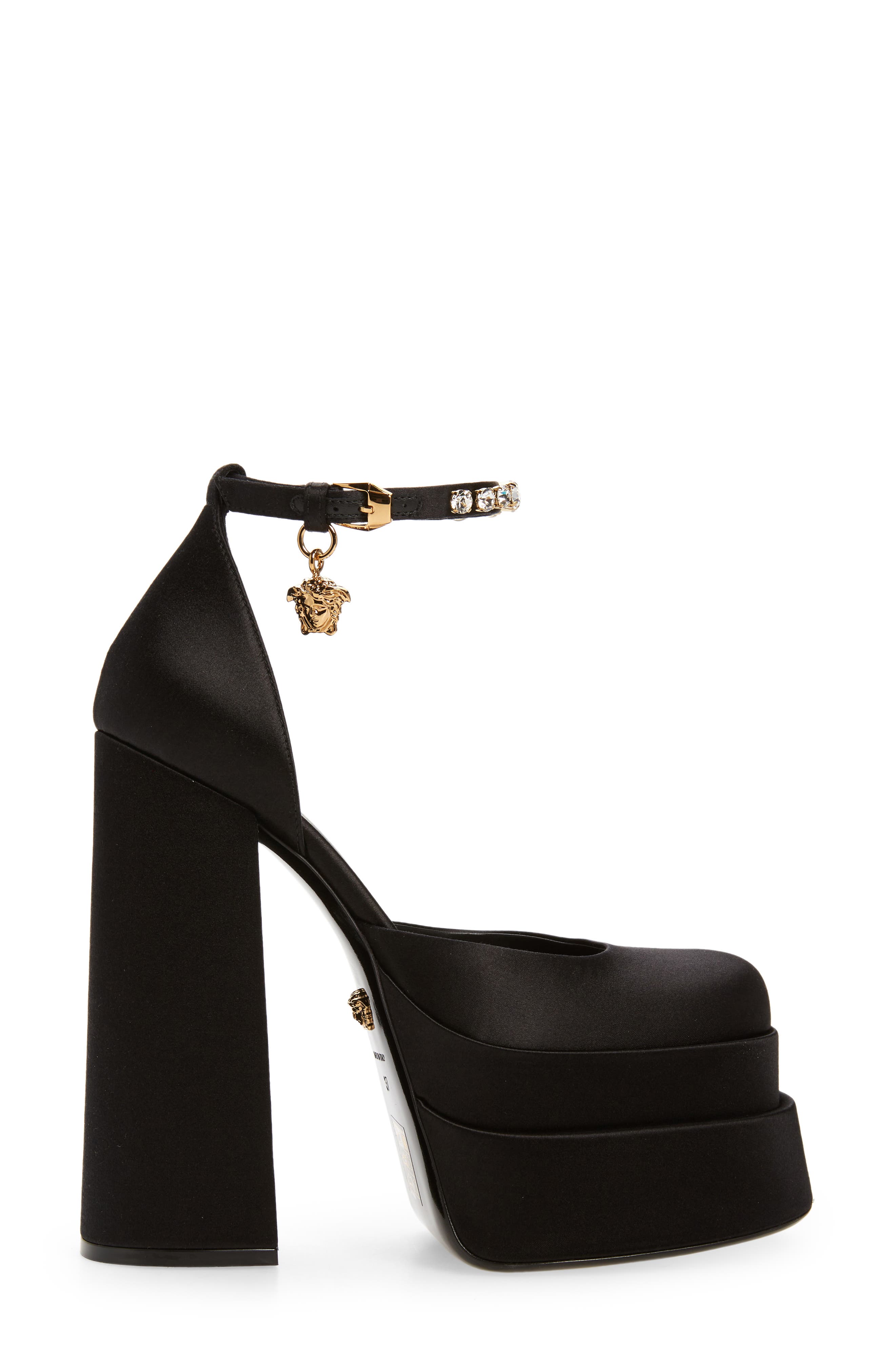 Versace Medusa Platform Pump, Alternate, color, 