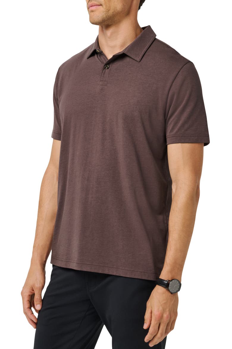 Cloud Classic Performance Polo, Alternate, color, RAISIN