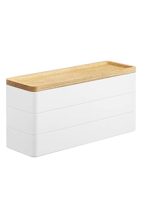 Yamazaki 3-tier Accessory/watch Box In White