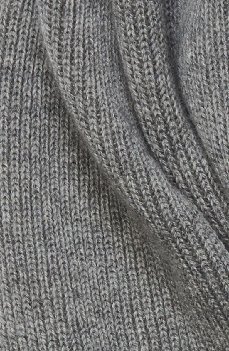 Eleventy Tipped Rib Cashmere Scarf, Alternate, color, 