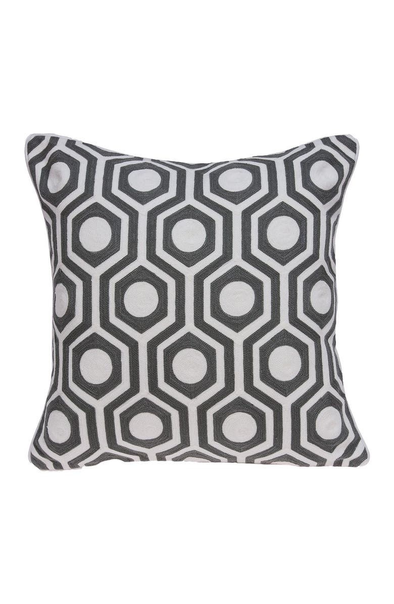 PARKLAND COLLECTION Ursae Traditional Pillow - 20" x 20" - Grey, Main, color, Grey