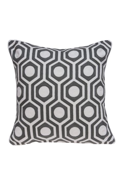 Ursae Traditional Pillow - 20" x 20" - Grey