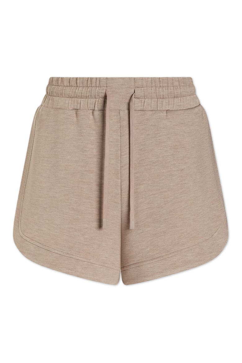 Ollie High Waist Sweat Shorts, Alternate, color, TAUPE MARL