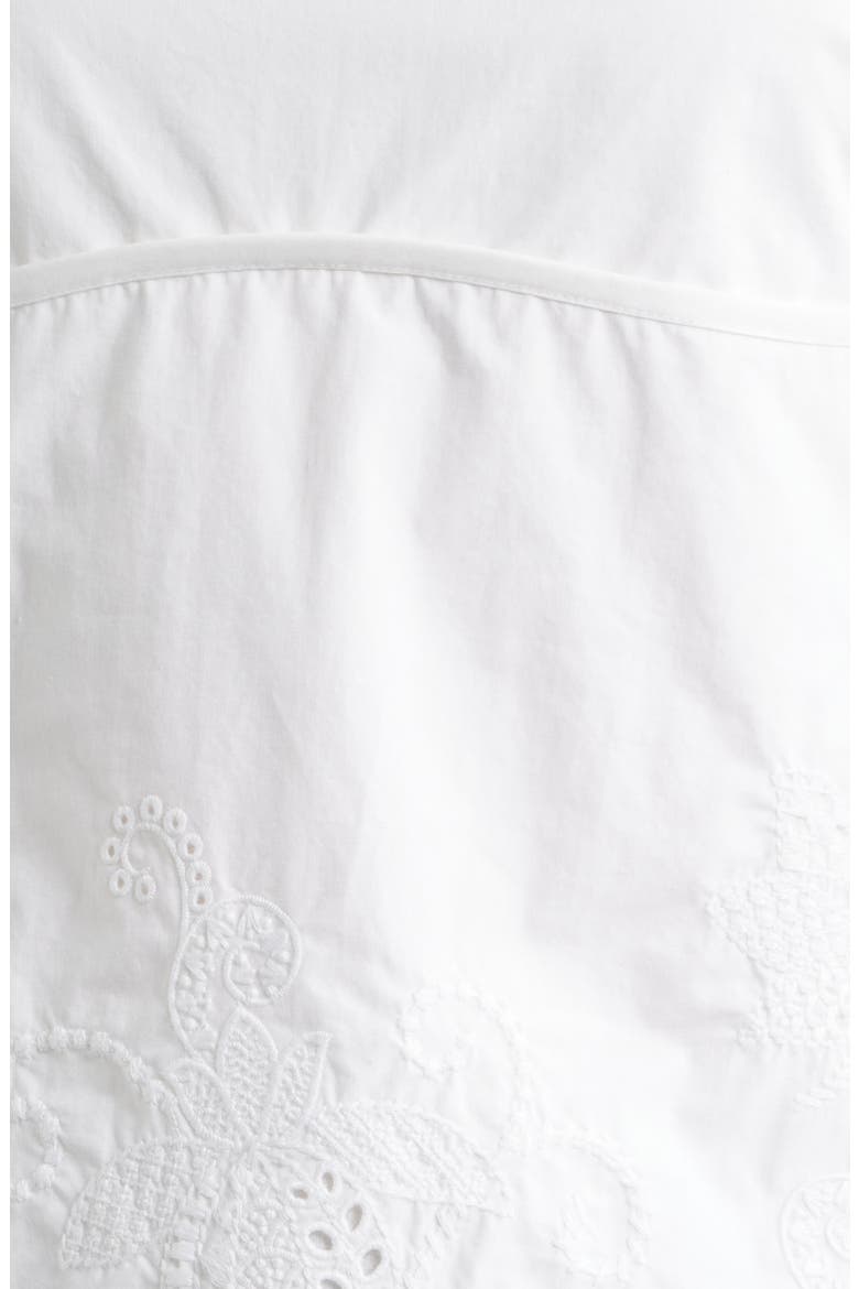 Maggie Embroidered Cotton Camisole, Alternate, color, WHITE
