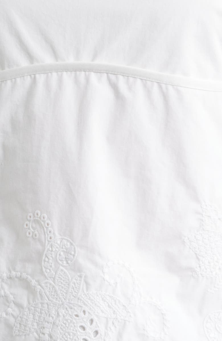 rag & bone Maggie Embroidered Cotton Camisole, Alternate, color, White