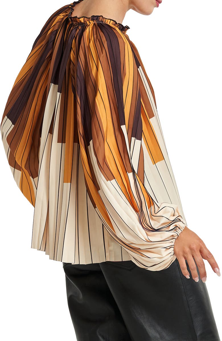 CIEBON Nicolette Printed Top, Alternate, color, Yellow Multi