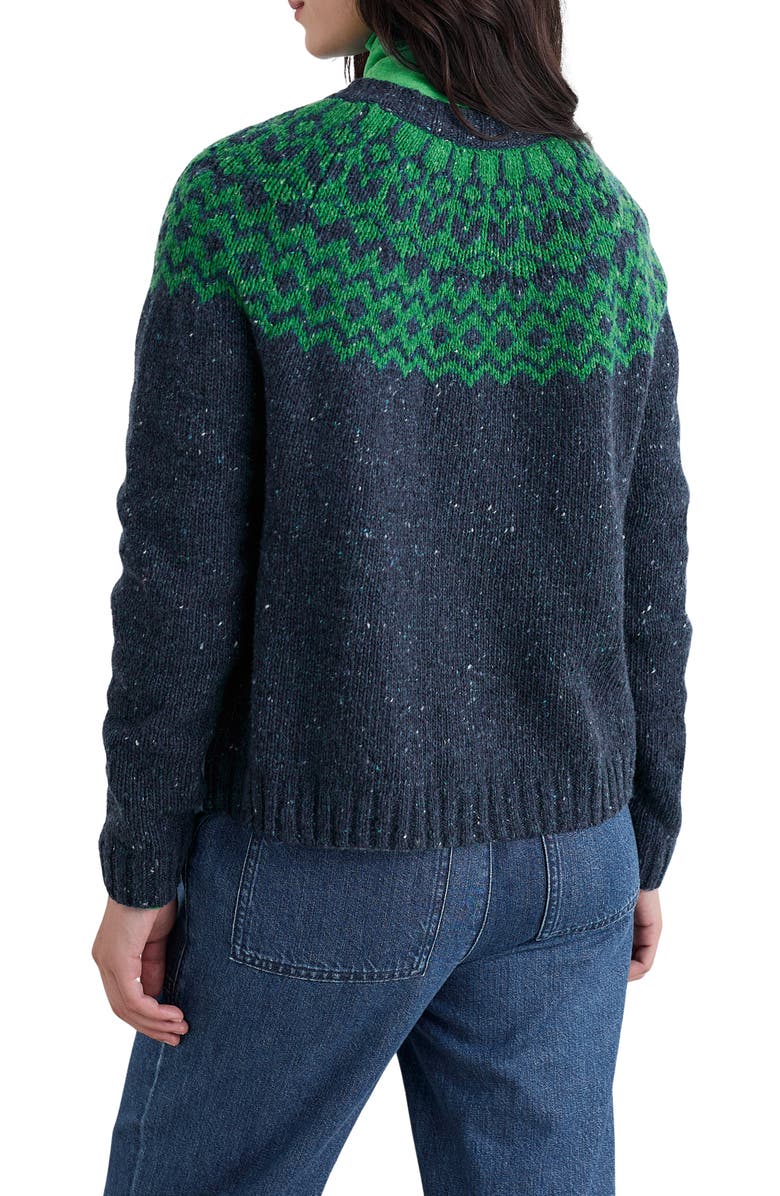 Seasalt Cornwall Port Kinnis Fair Isle Merino Wool Blend Cardigan, Alternate, color, Wag Tail Maritime Hedgerow