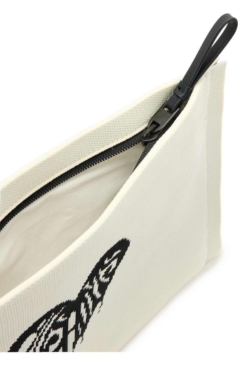 AllSaints Izzy Heart Clutch, Alternate, color, White