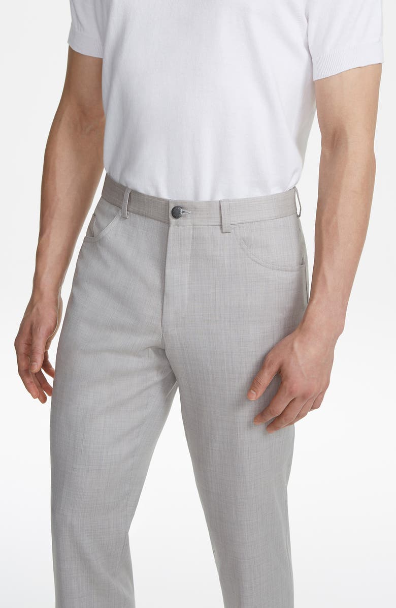 Jack Victor Sage 5-Pocket Wool Pants, Alternate, color, Light Tan