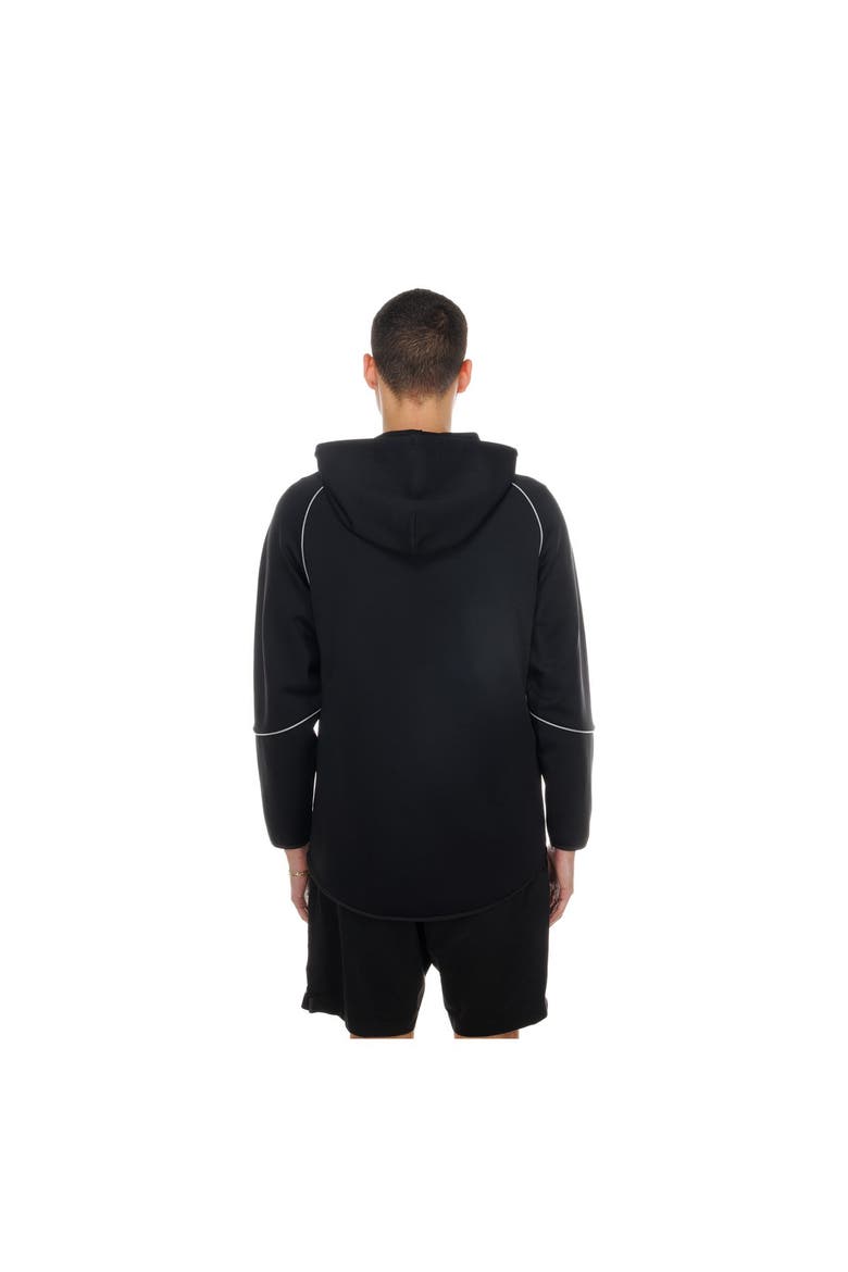 Men's New Era  Black Philadelphia Eagles Combine Authentic Raglan Full-Zip Hoodie, Alternate, color, Black