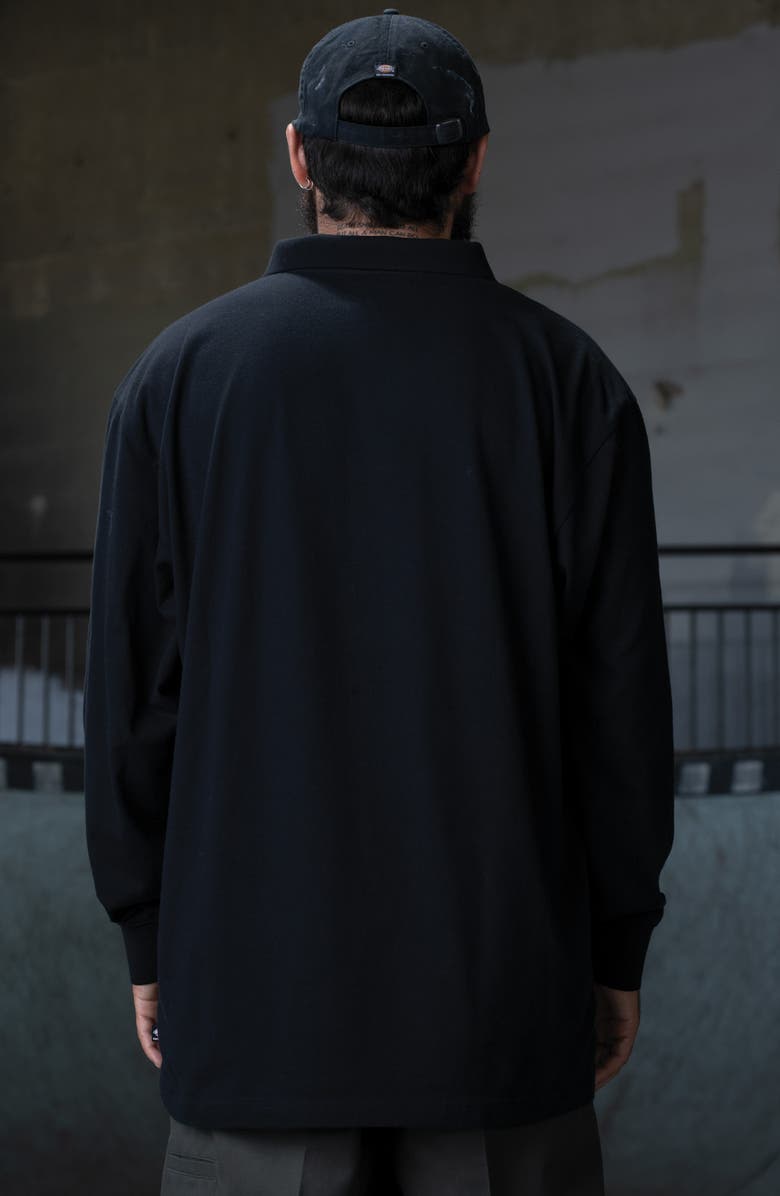 Dickies Ronnie Sandoval Long Sleeve Polo, Alternate, color, Knit Black
