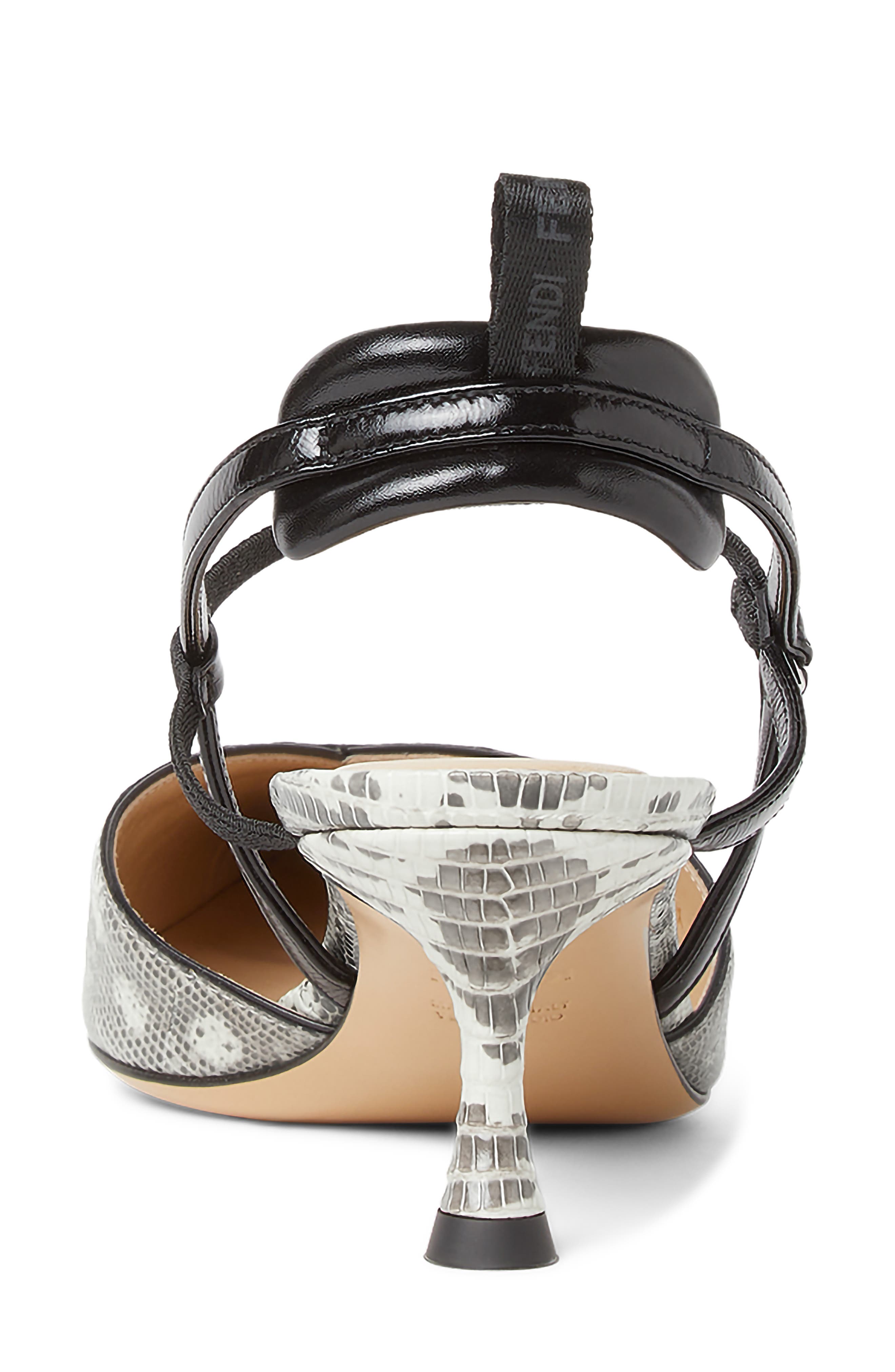 Colibrì Croc Embossed Leather Slingback Pump, Alternate, color, F1XJU PERGAMENA CHIAR NERO