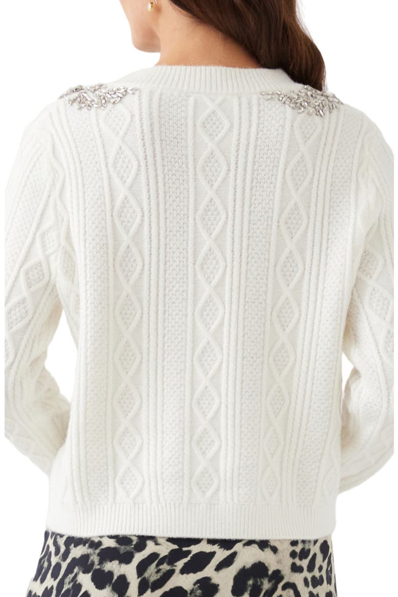 Embellished Cardigan, Alternate, color, CREAM