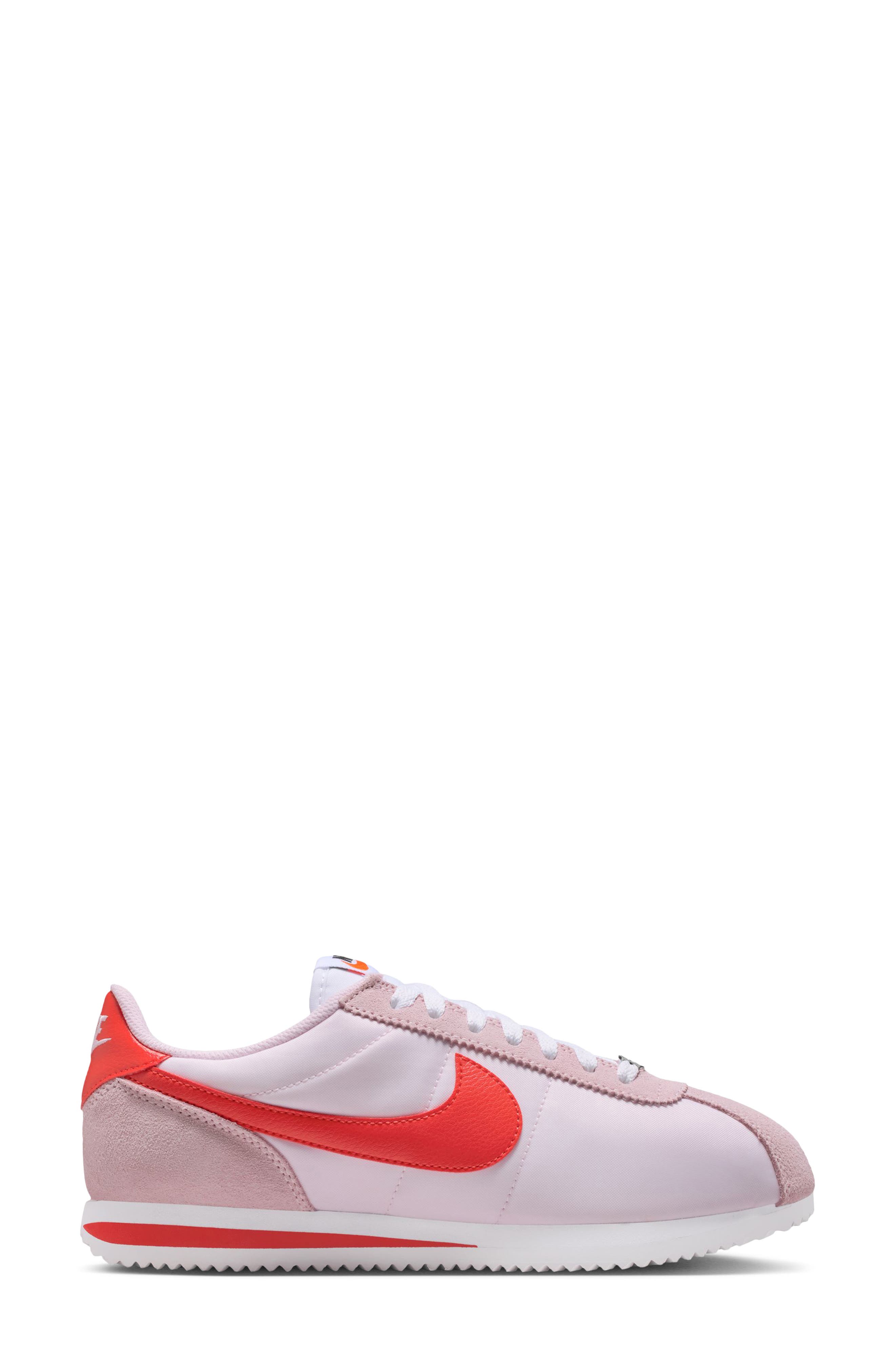 Cortez TXT Sneaker, Alternate, color, PINK/ CRIMSON/ WHITE/ ORANGE