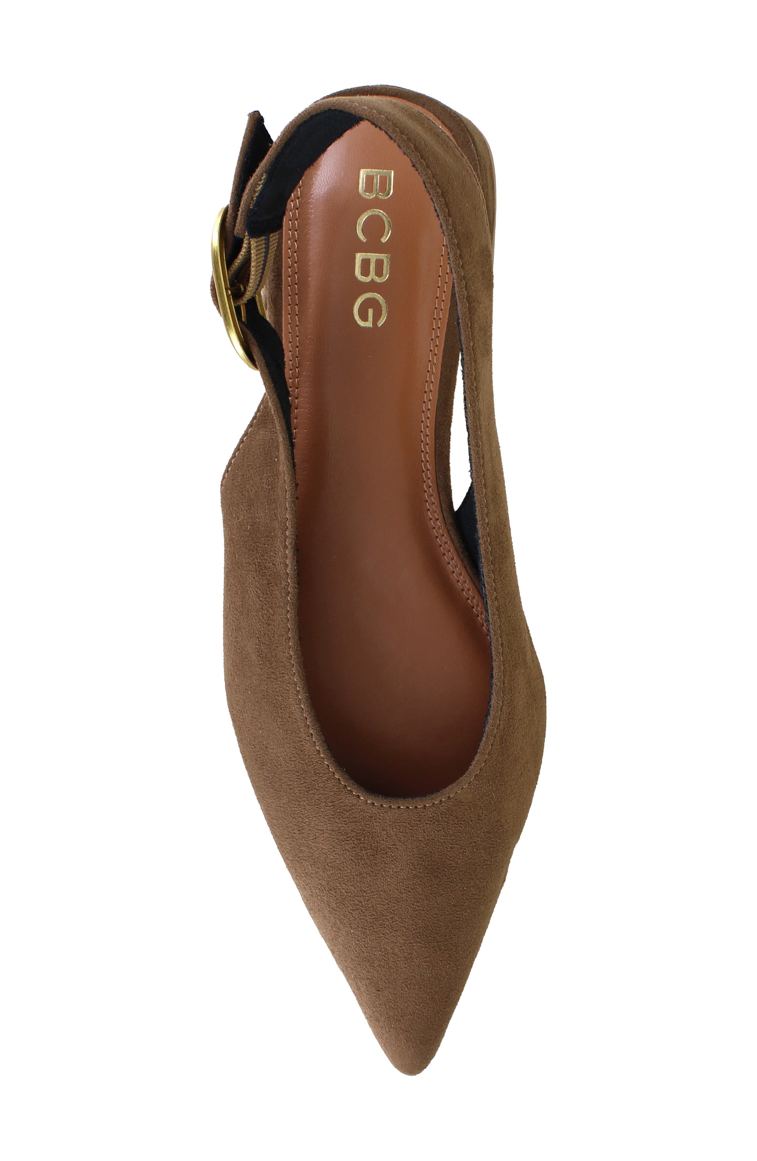 BCBG Leonora Slingback Pointed Toe Pump, Alternate, color, Tan