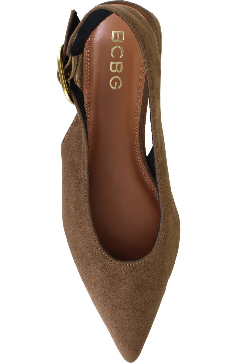 BCBG Leonora Slingback Pointed Toe Pump, Alternate, color, Tan