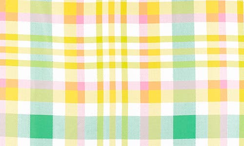 Kate Spade New York Garden Plaid Picnic Blanket In Yellow